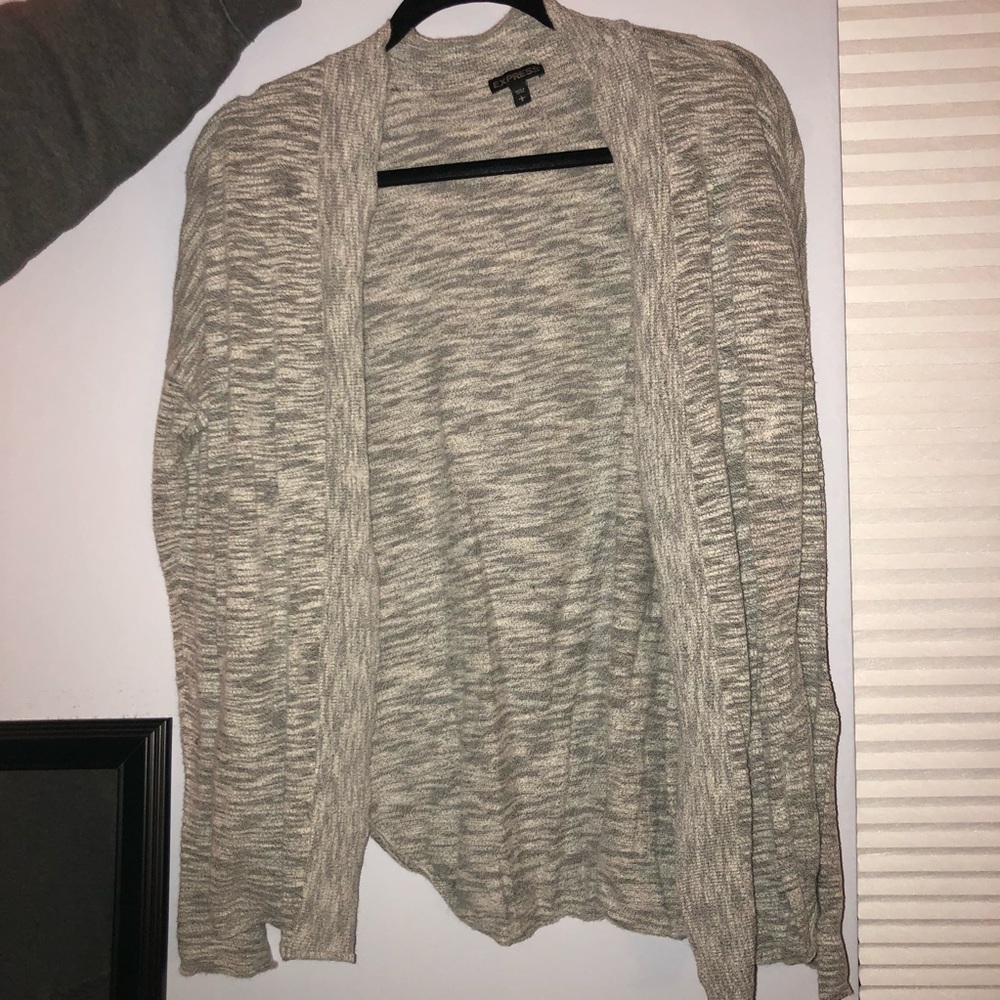 express grey cardigan